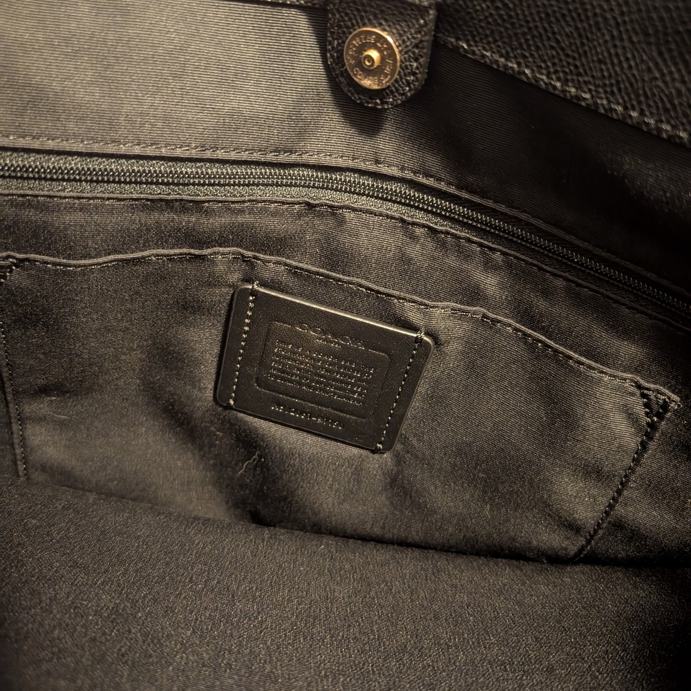 Coach Black Laptop Bag